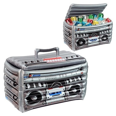 Aufblasbare Radiokühlbox Pool Float Mit Lautsprechern Und Deckel Für Getränke Und Eis - Hobbyfy