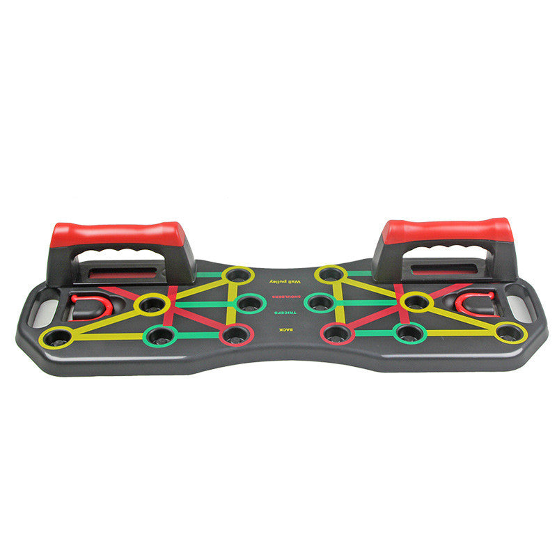 Faltbares Push Up Board Mit Zugseil Achtkantiges Training Gerät - Hobbyfy