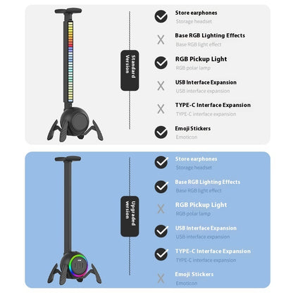 NovaTech Kopfhörerhalterung Mit Leuchtendem Aufstecklicht - Hobbyfy
