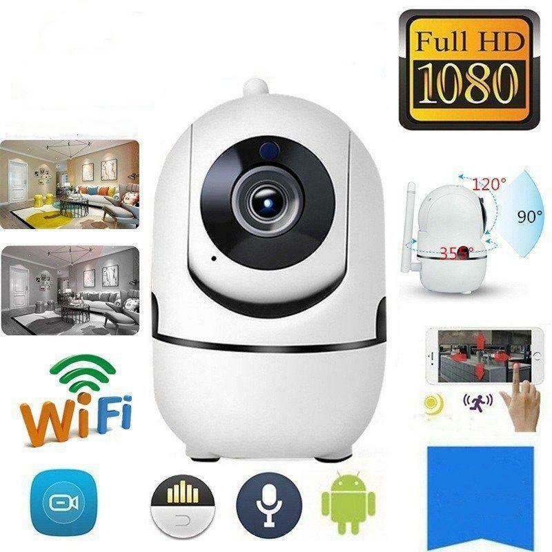 WiFi Überwachungskamera IP Mit App Steuerung Full HD 1080p Rundumsicht - Hobbyfy