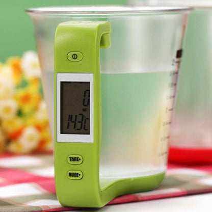 Elektronischer Messbecher Mit Waage LCD Temperaturanzeige - Hobbyfy