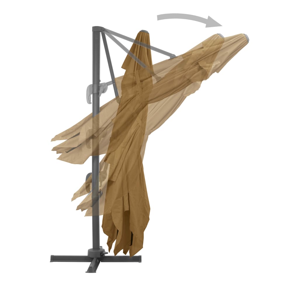 Kantilever-Schirm Mit Aluminium Mast Großzügiger Schatten 400x300 cm - Hobbyfy