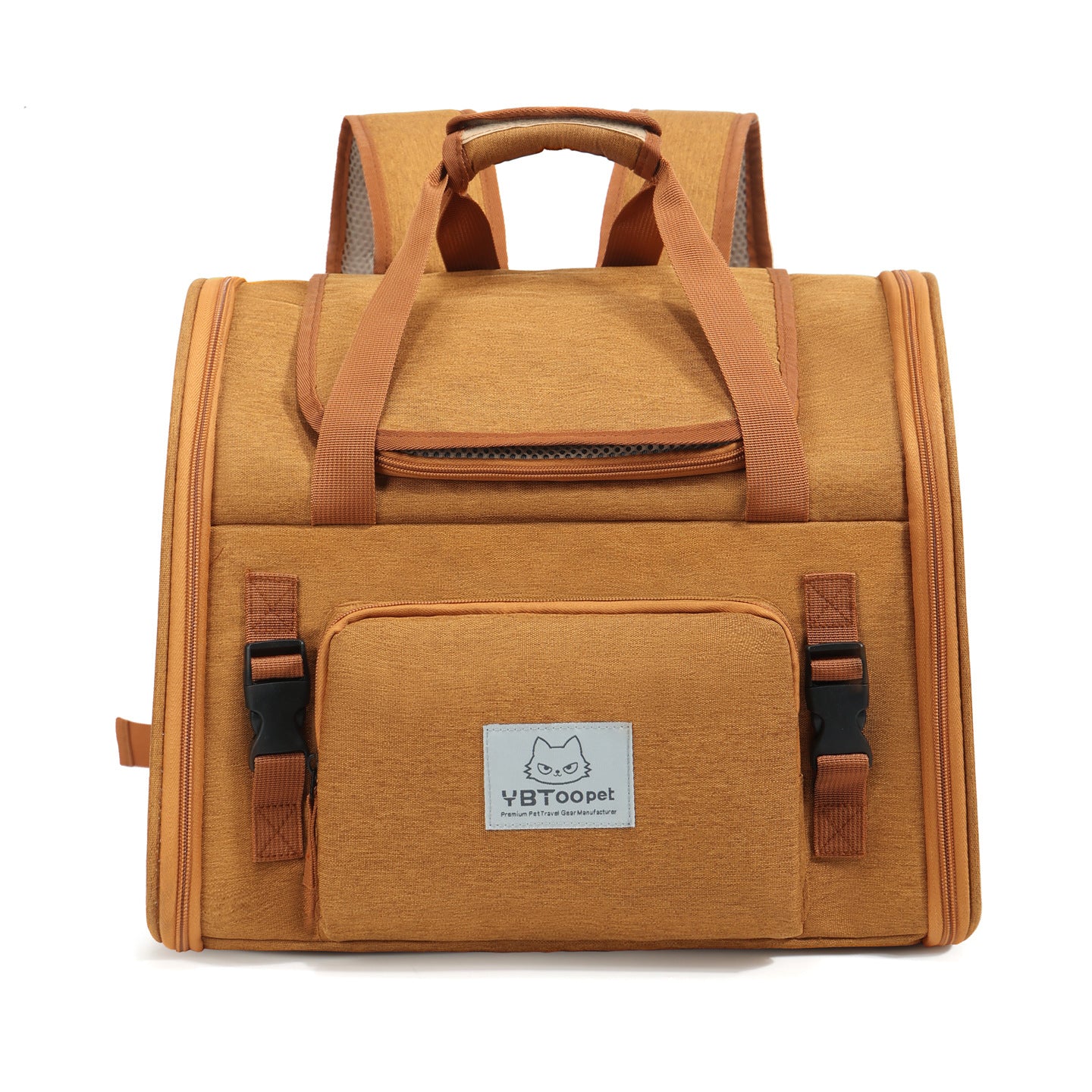 PawKraft Katzentragetasche Pro Erweiterbar Belüftet Großkapazität