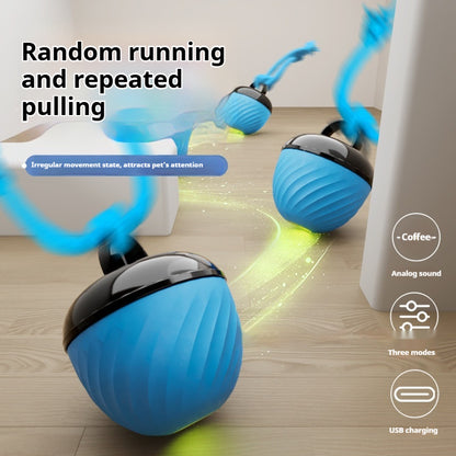 Smart Hundespielzeug Kauerfest Seilball Zahnungshilfe Blau Oder Rot