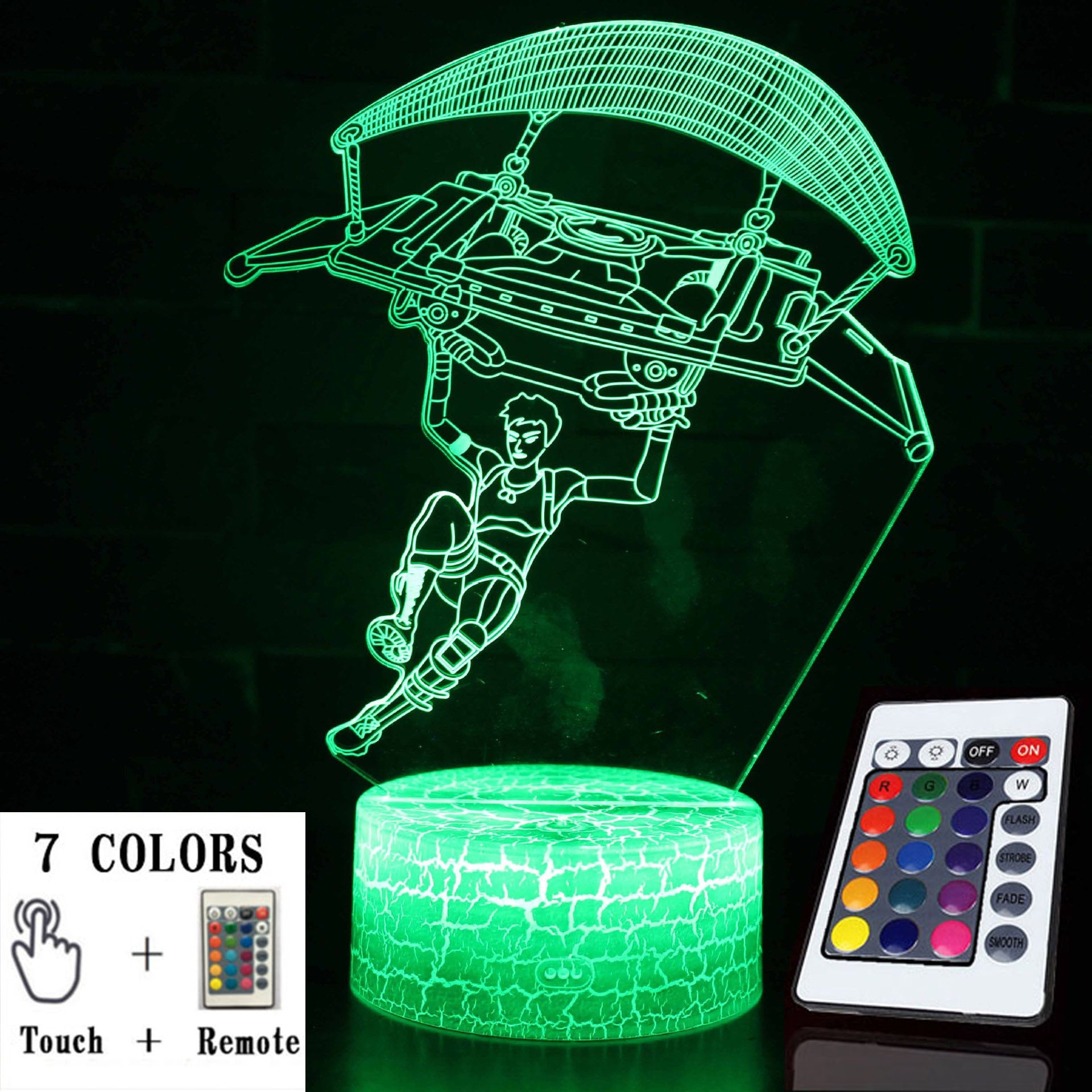 AcrylGlow 3D LED Nachtlicht Gaming Lampe Mit 7 Farben Stimmungslicht - Hobbyfy