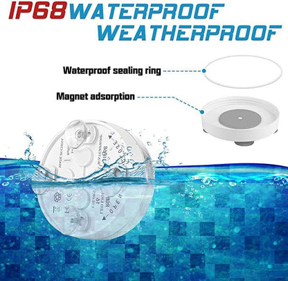 AquaLux RGB LED Unterwasser Licht Mit Fernbedienung Saugnapf Magnet - Hobbyfy