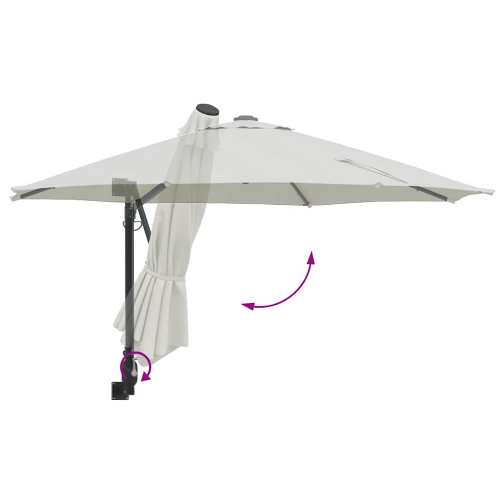 Gartenparasol Anthrazit Mit Freies Schwenk System UV Beständig - Hobbyfy