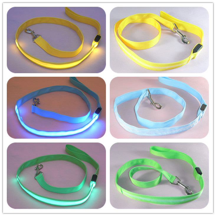 LED Beleuchtete Nylon-Hundeleine Mit 3 Modi - Hobbyfy