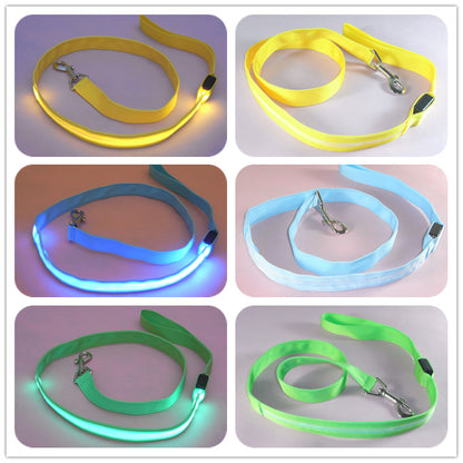 LED Beleuchtete Nylon-Hundeleine Mit 3 Modi - Hobbyfy