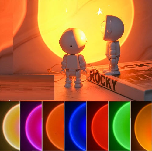 Lumina Aufladbare Astronauten Regenbogen Lampe - Hobbyfy
