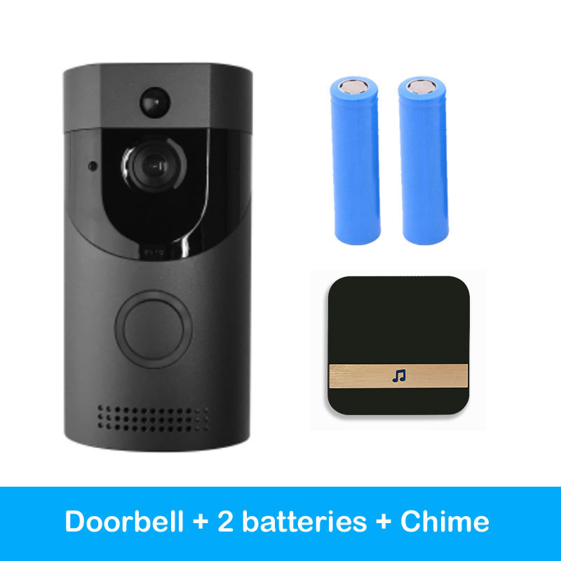 Home Alarm Kabellose Smart WiFi Video Türklingel Mit Zwei Akkus - Hobbyfy