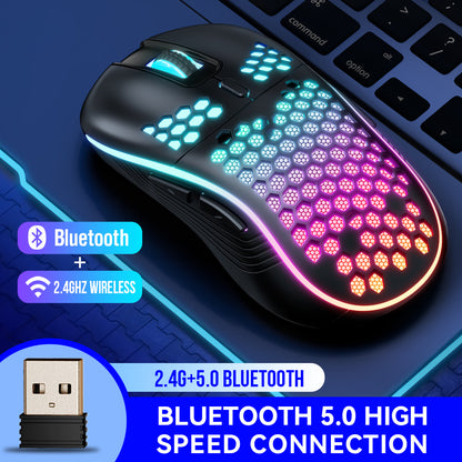 Ultraleichte Dual-Mode Gaming-Maus mit RGB-Beleuchtung