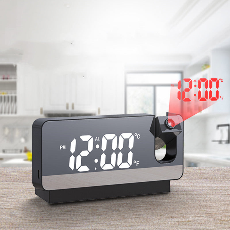 NovaTime Projektionswecker Mit LED Spiegelanzeige Und Snooze - Hobbyfy
