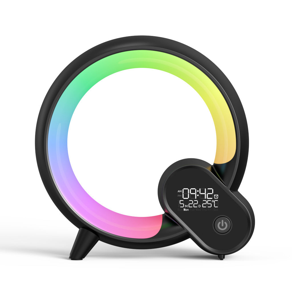 Creative Q Light Wecker Mit Analoger Sonnenaufgang, Digitale Anzeige, Bluetooth Audio, Farbwechsel Atmosphärenlicht - Hobbyfy