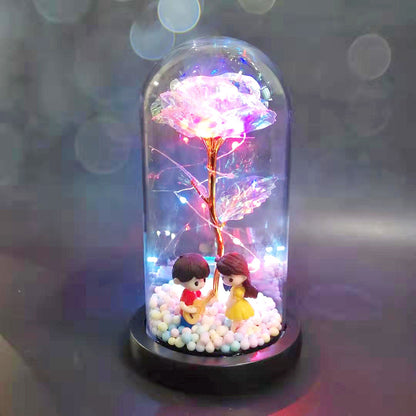 Ewige Rose In Glasflasche Mit Glaskuppel Hochzeitsdeko - Hobbyfy
