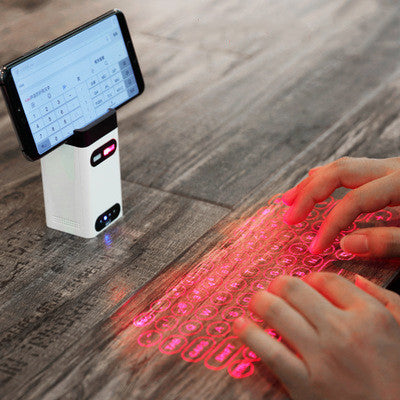 Virtuelle Laser Tastatur Bluetooth Kabellos Mausfunktion Faltbare Tatstatur - Hobbyfy