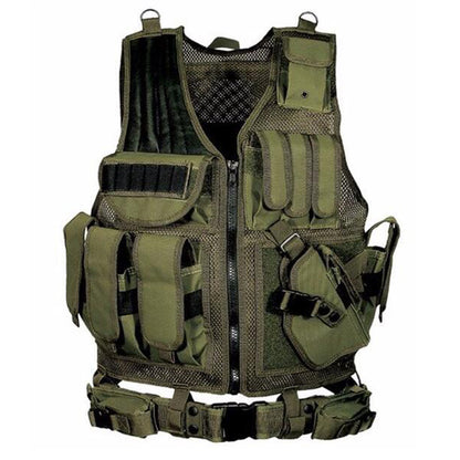 BrandX Taktische Weste Mit MOLLE System Platten Carrier Airsoft - Hobbyfy