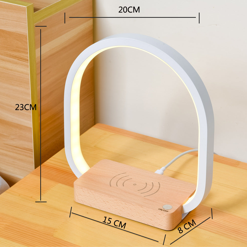 LED Tischlampe Mit Qi-Ladefläche – Für Büro & Nachttisch - Hobbyfy