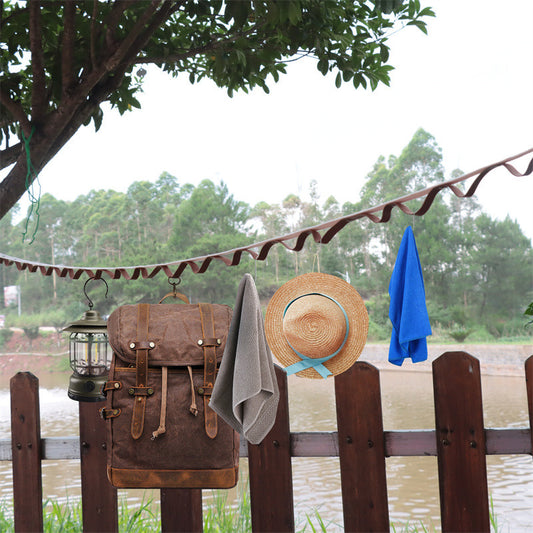 Outdoor Lanyard Für Zelt Befestigungen Aus Echtem Leder
