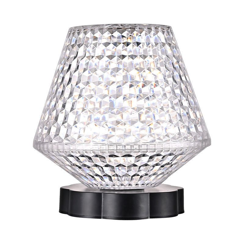 Diamond Kristall Tischlampe USB Berührungssensor Dimmbar