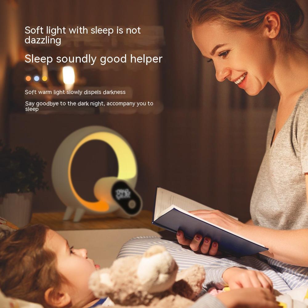 Creative Q Light Wecker Mit Analoger Sonnenaufgang, Digitale Anzeige, Bluetooth Audio, Farbwechsel Atmosphärenlicht - Hobbyfy