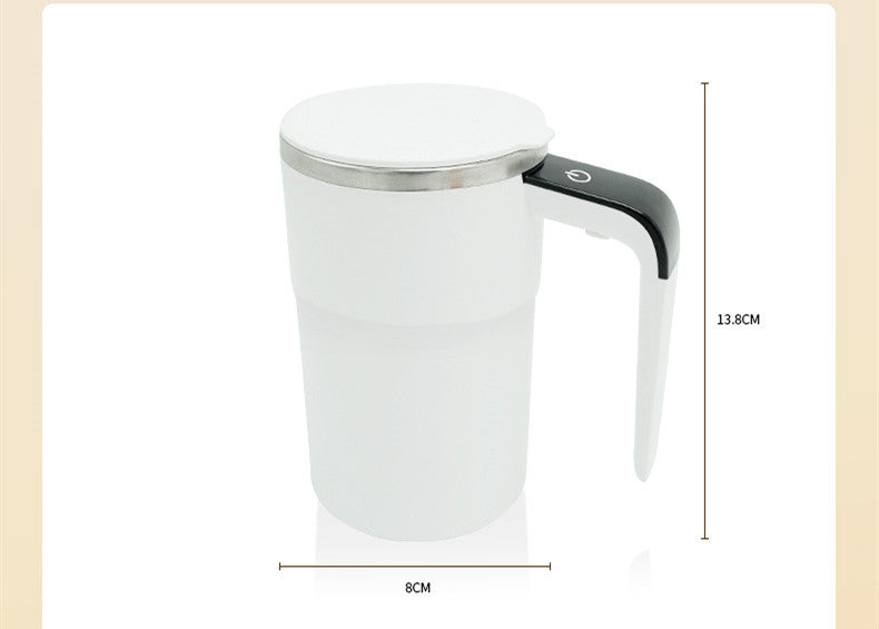 Milksha Elektrischer Kaffeebecher USB Wiederaufladbar Mit Magnetrührwerk IP67 Wasserdicht Edelstahl - Hobbyfy