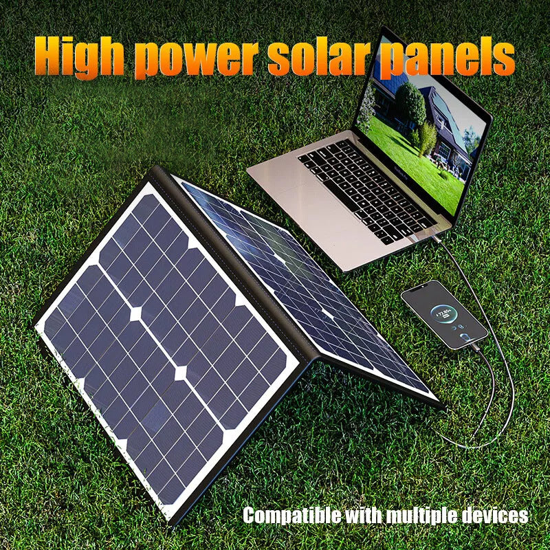 40W Monokristall Foldbares Solarmodul 18V Notfall Ladegerät - Hobbyfy