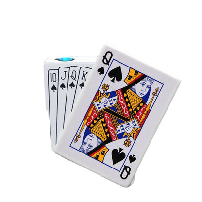 Poker Karten Metall Feuerzeug Mit Schlüsselanhänger Winddicht - Hobbyfy