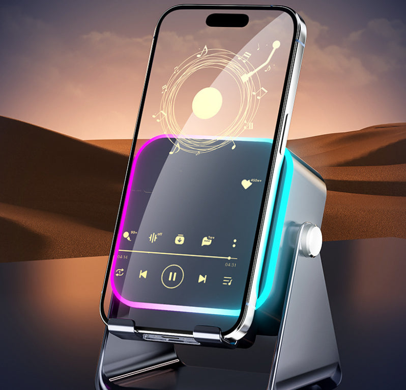 NovaTech All-In-One Faltbare Handy-Halterung mit Kabellosem Lautsprecher - Hobbyfy