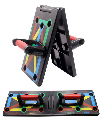 Multifunktionales Farbcodiertes Push-Up-Board für Home Gym