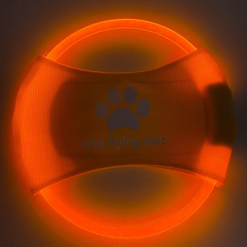 LED Frisbee Hundespielzeug USB Aufladbar Nachtspiel Leuchtend Sichtbar Für Training Und Spiel - Hobbyfy