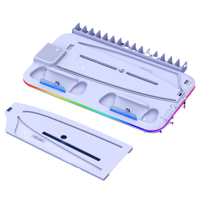 NovaTech Slim Z PS5 Kühlstation Mit Ladefunktion Aufbewahrung - Hobbyfy