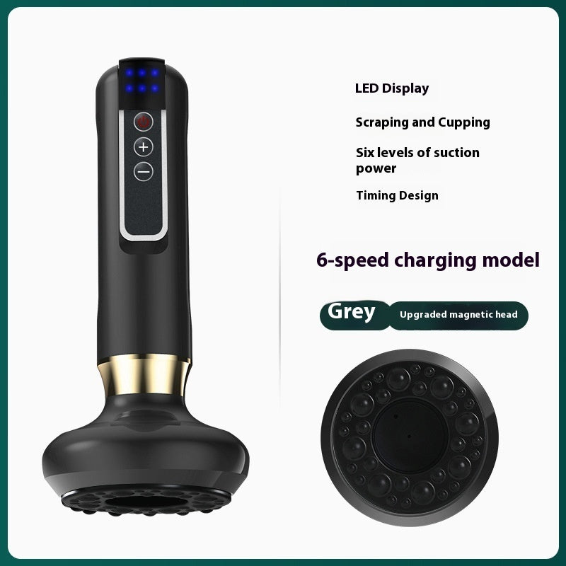 VitalPulse Beheiztes Kabelloses Scraping Massagegerät Mit Cupping Funktion Fuer Schmerz Und Stressabbau - Hobbyfy