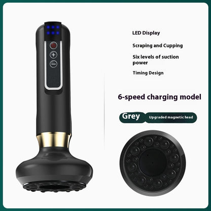 VitalPulse Beheiztes Kabelloses Scraping Massagegerät Mit Cupping Funktion Fuer Schmerz Und Stressabbau - Hobbyfy