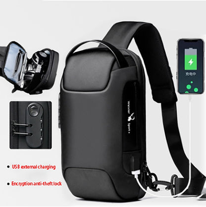 SafeGuard Wasserfest USB-Lade Diebstahl-Schutz Umhängetasche Oxford - Hobbyfy