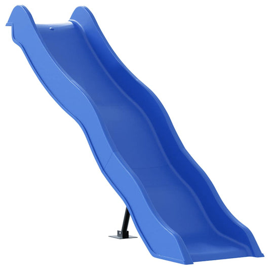 Kinder Rutsche Blau 174x38 Cm Polypropylen Wetterfest Gartenrutsche - Hobbyfy