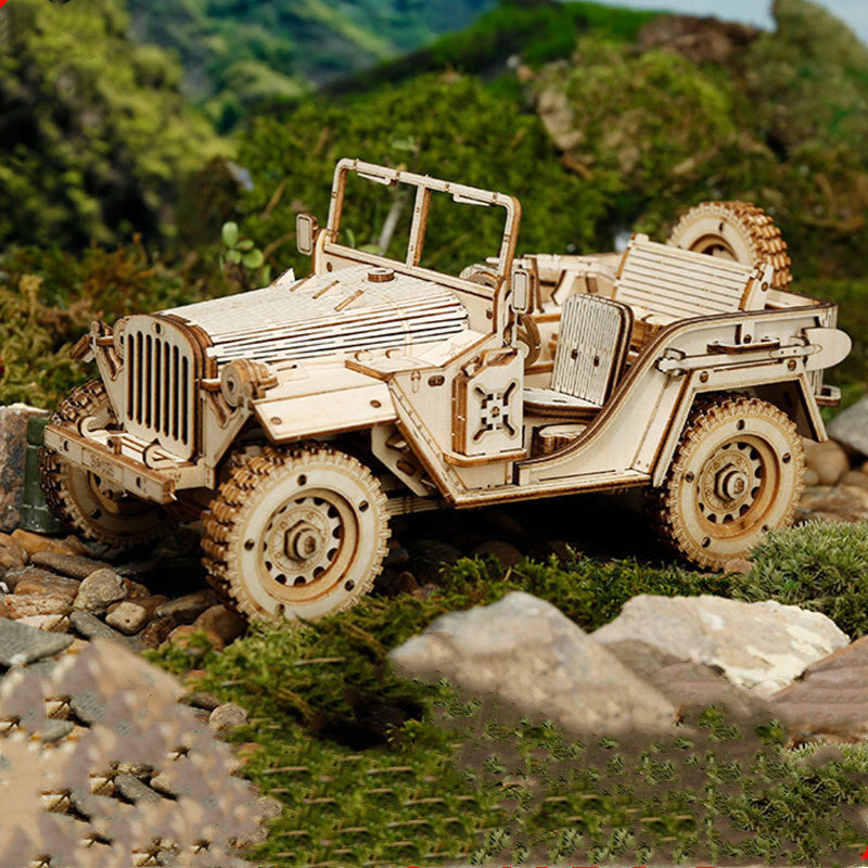 DIY 3D Holzpuzzle Zugmodell Bausatz LaserSchneidtechnik 308 Teile