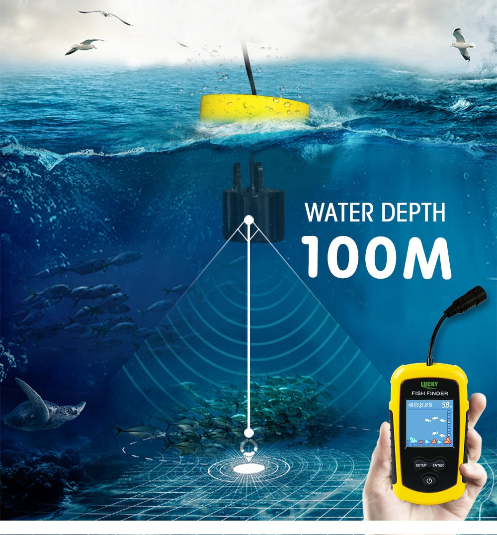 Fischfinder Pro Tiefenbereich 0,6 Bis 73 Meter - Hobbyfy