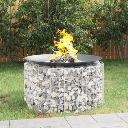 Gabion Feuerstelle Durchmesser 100 Zentimeter Verzinktes Eisen - Hobbyfy