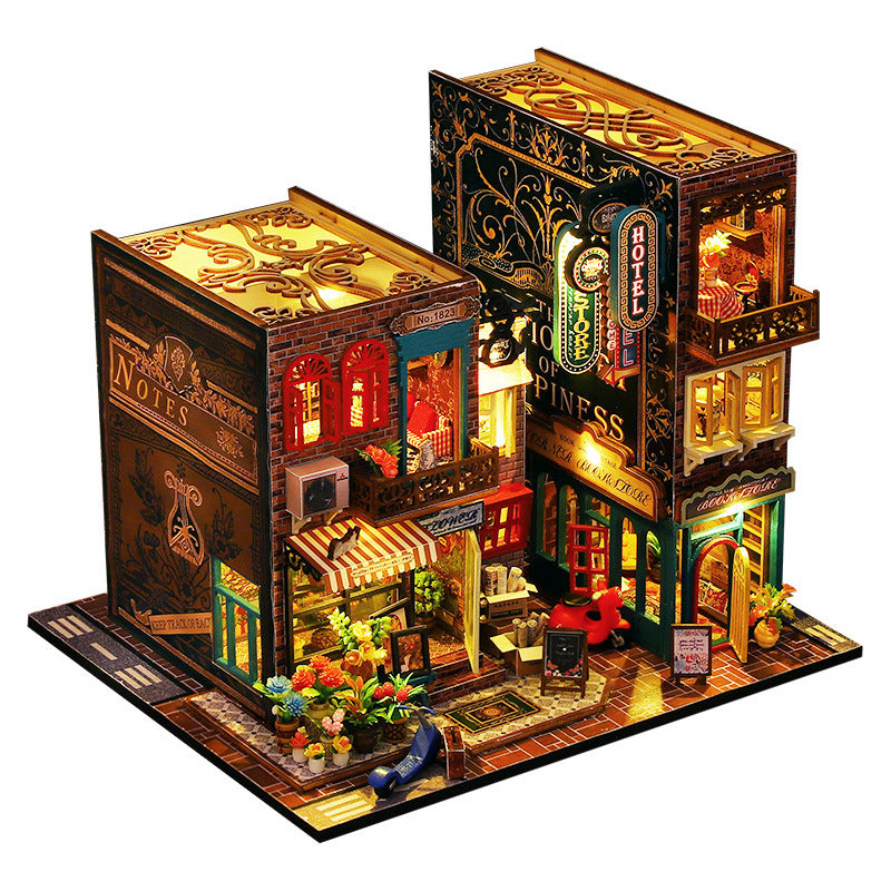 DIY Cottage Scarborough Buchstand Miniatur Kunsthaus Geschenk - Hobbyfy