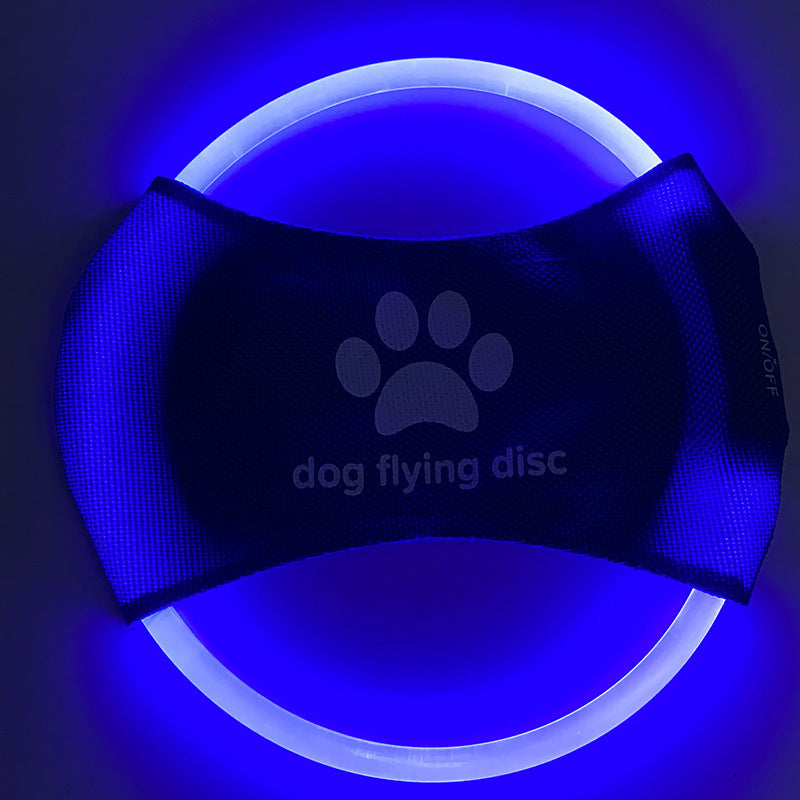 LED Frisbee Hundespielzeug USB Aufladbar Nachtspiel Leuchtend Sichtbar Für Training Und Spiel - Hobbyfy