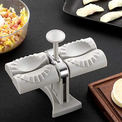 DumplingPro Doppelkopf Dumpling Maker Handbetriebenes Modell - Hobbyfy