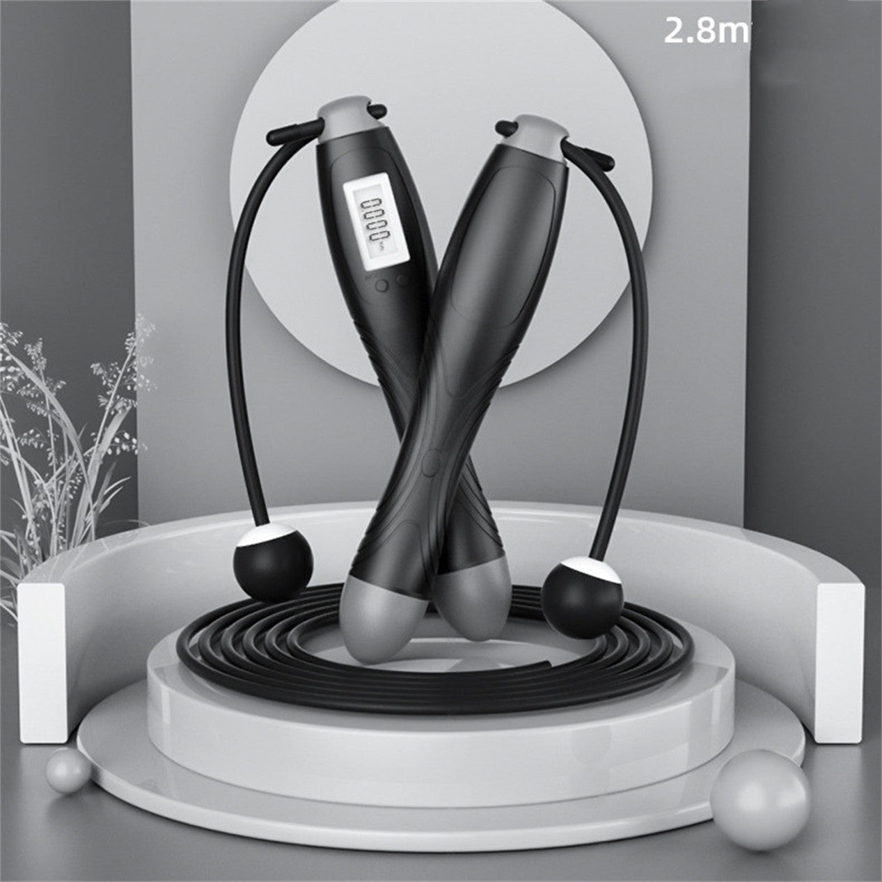 VitaPulse Kabelloses Seilspringgerät Mit Zähler Kompaktes ABS Gehäuse