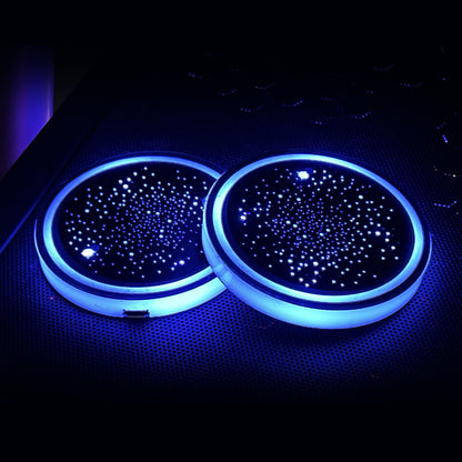 Auto Getränke-Untersetzer Mit LED Beleuchtung Zweier Set - Hobbyfy