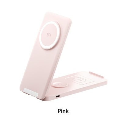 SmartStand Smartphone Ständer Mit Magnetischem Qi Ladegerät Weiß - Hobbyfy