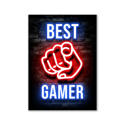 Neon Canvas Gaming Matte - Hobbyfy