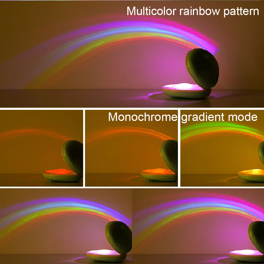 Regenbogen Projektionslampe LED Nachtlicht Wiederaufladbar - Hobbyfy
