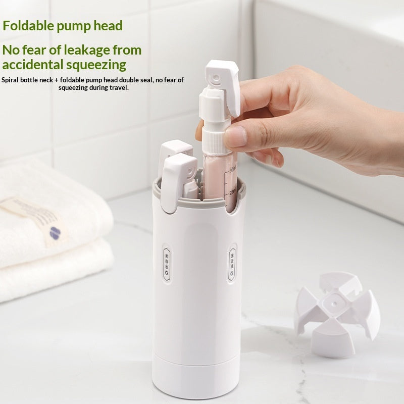 4 In 1 Reise Spender Auslaufsicher Mit Vier Flaschen Je 30 Milliliter - Hobbyfy