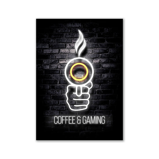 Neon Canvas Gaming Matte