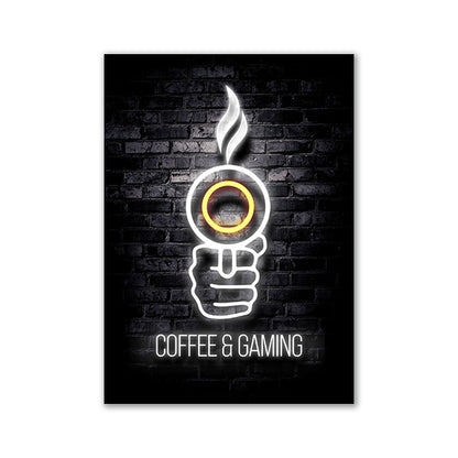 Neon Canvas Gaming Matte